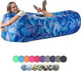 Inflatable Couch Air Lounger Chair - Camping & Beach Accessories, Portable Blow up Sofa for Hiking, Lawn, Indoor/Outdoor Movies & Music Festivals. Lightweight and Easy to Set up Air Hammock