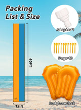 40FT Slip and Water Slide, Extra Long Slip N Water Slide for Kids and Adults, 2 Inflatable Bodyboards and Sprinkler, Giant Summer Heavy Duty Water Slides Outdoor Toys for Backyard