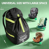 Upgrade Car Seat Travel Bag for Airplane: Car Seat Bags with Shoulder Handle for Air Travel Fit All Car Seats, Infant Carriers & Booster Seats, Carseat Cover Fit Doona Graco, Travel Essentials
