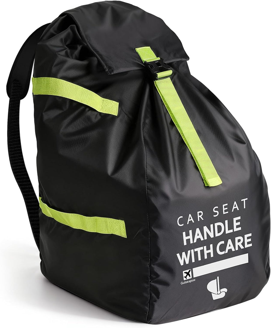 Upgrade Car Seat Travel Bag for Airplane: Car Seat Bags with Shoulder Handle for Air Travel Fit All Car Seats, Infant Carriers & Booster Seats, Carseat Cover Fit Doona Graco, Travel Essentials