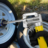 Mini Grease Gun (3000PSI) with Double 3Oz Cartridge Grease and 12'' Flex Hose, Reinforced Coupler for Automotive, Yellow