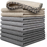 Allswipe Multi-Purpose Microfiber Towels, Car Interior, Home and Garage, Scratch-Free, Lint-Free Short-Pile Microfiber, Multi-Color, 14 in X 12 in - 9 Pack
