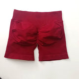 Impact Shorts 4.5" Women Fitness Sports Biker Shorts Low Ribbed Band Gym Workout Scrunch Butt Yoga Seamless Leggings