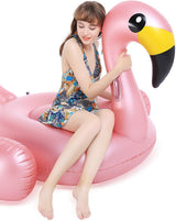 Giant Inflatable Flamingo Pool Float with Fast Valves Summer Beach Swimming Pool Floatie Lounge Floating Raft Outdoor Party Decorations Toys for Adults (XL)
