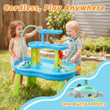 Water Table Pump, Rechargeable 5400Mah Water Pump for Water Table Powered Continuous with 8Hrs Playtime,Ip67 Waterproof 2 Flow Settings Outdoor Water Table Accessories for Kids Boys Girls