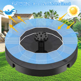 3.5W Solar Bird Bath Fountain, Solar Water Fountain Pump with 6 Nozzles 4 Fixed Stakes, Upgraded Solar Powered Water Fountain for Bird Bath, Garden, Patio, Pond, Fish Tank, Outdoor Decor