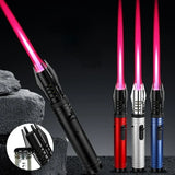 Gas Lighter Kitchen Cooking Powerful Metal Windproof Torch Flame Jet Barbecue Smoking Accessories Cigar Lighters Men'S Gift