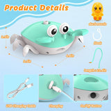 Water Table Pump, Rechargeable 5400Mah Water Pump for Water Table Powered Continuous with 8Hrs Playtime,Ip67 Waterproof 2 Flow Settings Outdoor Water Table Accessories for Kids Boys Girls