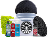 8-Piece Arsenal Builder Car Wash Kit - Includes Bucket, Dirt Trap, Lid, Wash Mitt, Air Fresheners & (3) 16 Oz Car Care Chemicals, Complete Cleaning Kit for Trucks, Suvs & More