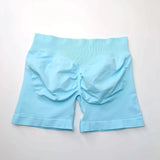 Impact Shorts 4.5" Women Fitness Sports Biker Shorts Low Ribbed Band Gym Workout Scrunch Butt Yoga Seamless Leggings