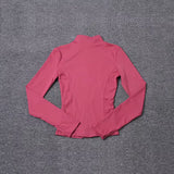 Women Sport Jacket Long Sleeve Shirt Workout Coat Gym Training Clothing Yoga Sportswear