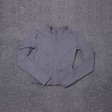 Women Sport Jacket Long Sleeve Shirt Workout Coat Gym Training Clothing Yoga Sportswear