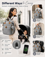 Diaper Bag Backpack with Changing Station: Multicolor Travel Baby Bags for Girls Boys Pañaleras Para Bebe Newborn Essentials Must Haves Baby Shower Gifts Baby Registry