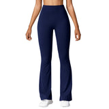 Fashion Micro Horn Leggings Women V-Back Waist Sports Pants High Waist Push up Butt Gym Pants Solid Slim Casual Leggings