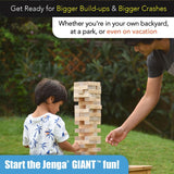 Giant Challenge, Stacking Game with Tournament Chart & Travel Bag, Party Game for Kids & Adults, Stacks to 3 Feet