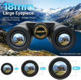 12X42 Binoculars for Adults, High Powered Binoculars with Large Eyepiece, Lightweight HD BAK4 Prism for Bird Watching, Travel, Hunting, Camping, Sports