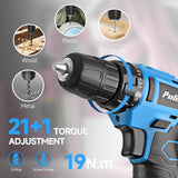 Tool Set, 148-Piece Home Drill Set with 12V Blue Cordless Drill, Hand Tool Kits, and Box, Suitable for Men, Women, and DIY Enthusiasts for Home Improvement.