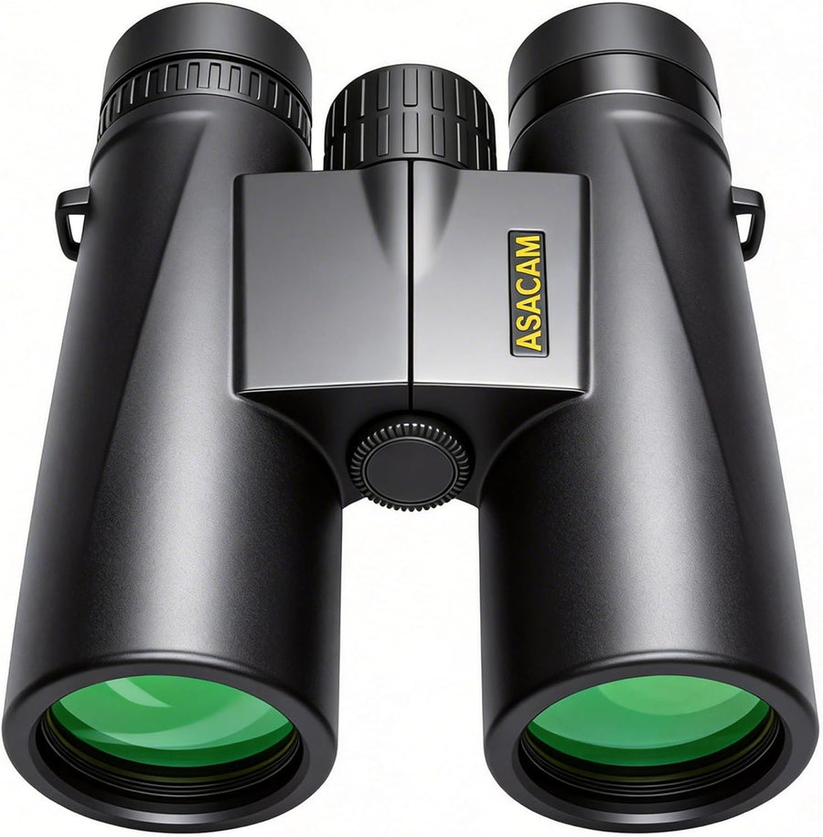 12X42 Binoculars for Adults, High Powered Binoculars with Large Eyepiece, Lightweight HD BAK4 Prism for Bird Watching, Travel, Hunting, Camping, Sports
