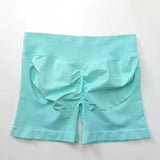 Impact Shorts 4.5" Women Fitness Sports Biker Shorts Low Ribbed Band Gym Workout Scrunch Butt Yoga Seamless Leggings