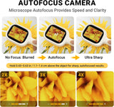 Digital Microscope, Autofocus Handheld Microscope, Magnifier with 2.8" IPS Screen and Leds, Portable Magnifying Glass, 32 GB Microsd Memory Card, Compatible with Mac/Windows