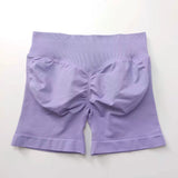 Impact Shorts 4.5" Women Fitness Sports Biker Shorts Low Ribbed Band Gym Workout Scrunch Butt Yoga Seamless Leggings