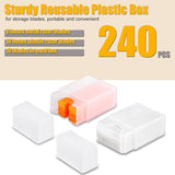 Razor Blade Scraper Tool, 8 Pack Razor Scraper Set with Extra 240Pcs Razor Blades- 80Pcs Metal and 160Pcs Plastic Blades, Cleaning Scraper Tool, Cooktop Scraper, Paint Scraper, Glass Scraper