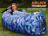 Inflatable Couch Air Lounger Chair - Camping & Beach Accessories, Portable Blow up Sofa for Hiking, Lawn, Indoor/Outdoor Movies & Music Festivals. Lightweight and Easy to Set up Air Hammock