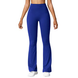Fashion Micro Horn Leggings Women V-Back Waist Sports Pants High Waist Push up Butt Gym Pants Solid Slim Casual Leggings