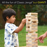Giant Challenge, Stacking Game with Tournament Chart & Travel Bag, Party Game for Kids & Adults, Stacks to 3 Feet