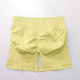 Impact Shorts 4.5" Women Fitness Sports Biker Shorts Low Ribbed Band Gym Workout Scrunch Butt Yoga Seamless Leggings