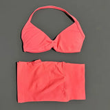 Gym Set 2 Piece Women Strappy Yoga Bra Top Workout Scrunch Shorts Sports Suit Fitness Clothes Seamless Yoga Set