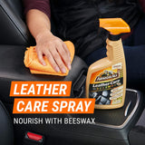 Car Leather Care Spray Bottle, Cleaner for Cars, Truck, Motorcycle, Beeswax, 4 Oz, Pack of 6, 18934-6PK