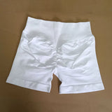 Impact Shorts 4.5" Women Fitness Sports Biker Shorts Low Ribbed Band Gym Workout Scrunch Butt Yoga Seamless Leggings