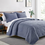 Love'S Cabin Quilts for Queen Bed Blue Bedspreads - Soft Bed Summer Quilt