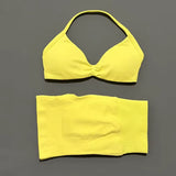 Gym Set 2 Piece Women Strappy Yoga Bra Top Workout Scrunch Shorts Sports Suit Fitness Clothes Seamless Yoga Set