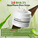 2-Pack Pore Strips: 2% Salicylic Acid BHA Nose Strips + Bamboo Charcoal Blackhead Peel-Off Mask | Deep Cleansing, Purifying Pore Treatment for Blackhead & Oil Removal
