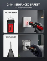 Electrical Test Kit ETK1, Digital Multimeter, Non-Contact Voltage Tester & Screwdriver, Electrical Tape, an Ideal Set for Electricians, Diyers, Handymen