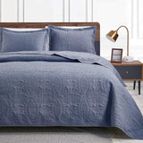 Love'S Cabin Quilts for Queen Bed Blue Bedspreads - Soft Bed Summer Quilt