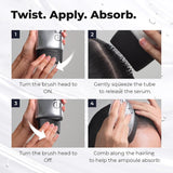 Scalp Boosting Serum, Comb Applicator Scalp Ampoule with 38 Brush Tips, Clinically Tested Dandruff & Flake Reduction, Biome PDRN Exosome, Korean Hair Care, 5.07 Fl.Oz.