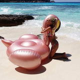 Giant Inflatable Flamingo Pool Float with Fast Valves Summer Beach Swimming Pool Floatie Lounge Floating Raft Outdoor Party Decorations Toys for Adults (XL)