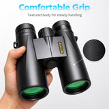 12X42 Binoculars for Adults, High Powered Binoculars with Large Eyepiece, Lightweight HD BAK4 Prism for Bird Watching, Travel, Hunting, Camping, Sports