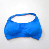 High Support Sports Bra Women Halter Seamless Yoga Bra Padded Backless Sports Bras Gym Crop Top Push up Workout Yoga Tops Woman