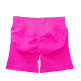 Impact Shorts 4.5" Women Fitness Sports Biker Shorts Low Ribbed Band Gym Workout Scrunch Butt Yoga Seamless Leggings