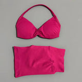 Gym Set 2 Piece Women Strappy Yoga Bra Top Workout Scrunch Shorts Sports Suit Fitness Clothes Seamless Yoga Set