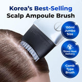 Scalp Boosting Serum, Comb Applicator Scalp Ampoule with 38 Brush Tips, Clinically Tested Dandruff & Flake Reduction, Biome PDRN Exosome, Korean Hair Care, 5.07 Fl.Oz.