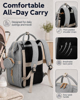 Diaper Bag Backpack with Changing Station: Multicolor Travel Baby Bags for Girls Boys Pañaleras Para Bebe Newborn Essentials Must Haves Baby Shower Gifts Baby Registry