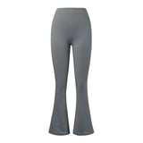 Fashion Micro Horn Leggings Women V-Back Waist Sports Pants High Waist Push up Butt Gym Pants Solid Slim Casual Leggings