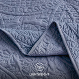 Love'S Cabin Quilts for Queen Bed Blue Bedspreads - Soft Bed Summer Quilt
