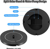 3.5W Solar Bird Bath Fountain, Solar Water Fountain Pump with 6 Nozzles 4 Fixed Stakes, Upgraded Solar Powered Water Fountain for Bird Bath, Garden, Patio, Pond, Fish Tank, Outdoor Decor