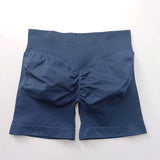 Impact Shorts 4.5" Women Fitness Sports Biker Shorts Low Ribbed Band Gym Workout Scrunch Butt Yoga Seamless Leggings